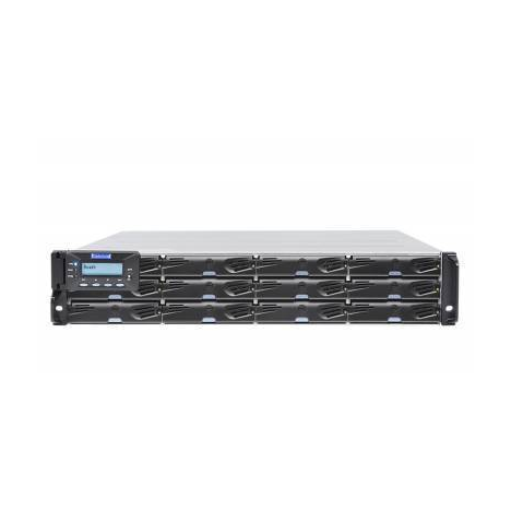 Система хранения данных Infortrend DS3012RUC-C (2xCtrl, до 12xHDD, 2xSAS12G внеш. порт, 2x4GB, 8x1G портов iSCSI)