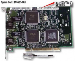 317453-001 Dual Fast Ethernet 10Base-T/100Base-TX LAN adapter (NIC) - 32-bit