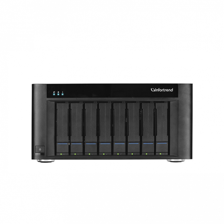 Система хранения данных Infortrend GSEP208-D (до 8xHDD, 2x4GB, 2x1G порта RJ45, 2x10G порта SFP+)