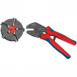 Обжимные клещи с магазином для сменных плашек Knipex KN-973302
