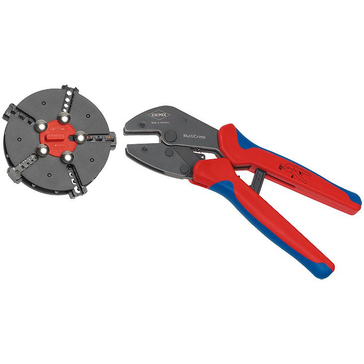 Обжимные клещи с магазином для сменных плашек Knipex KN-973302