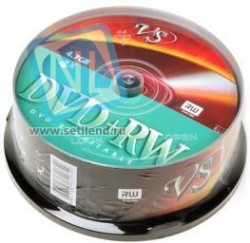 VS DVD+RW 4.7 GB 4x CB/25, Перезаписываемый компакт-диск