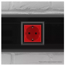 Розетка 1-м 2мод. Avanti"Красный квадрат" 16А IP20 2P+E защ. шторки красн. DKC 4401002