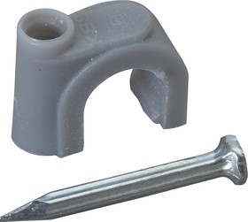 NC-2N (ANC-08N), Скоба для круглого кабеля 8мм с гвоздиком