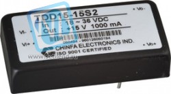 TDD15-05S2, DC-DC преобразователь, 15Вт, вход 18-36В, выход 5В/3А