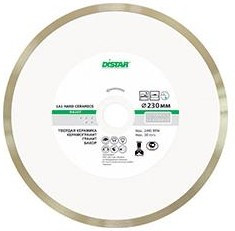 Диск алм. DISTAR 1A1R HARD CERAMICS RS25T 264989 Ф200х1.6х25.4мм сплошной по керамограниту