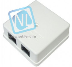 Розетка накладная 2хRJ45 (SNR-SMB-2109A)