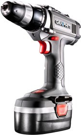 58G121, Дрель-шуруповерт аккумуляторная 2x18В, Ni-Cd/1.5Aч, чемоданчик