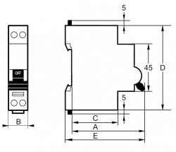 Выключатель автоматический NB8-63M 1п 10А 12In (D) (R) CHINT 320789