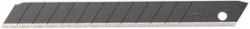 OL-ABB-50B, Лезвия OLFA сегментированные BLACK MAX, 9х80х0,38мм, 13 сегментов, 50шт