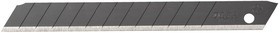 OL-ABB-50B, Лезвия OLFA сегментированные BLACK MAX, 9х80х0,38мм, 13 сегментов, 50шт