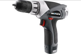 58G130, Дрель-шуруповерт аккумуляторная 12В, Li-Ion/1.3Aч, cумка