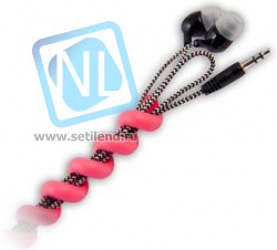 CM1201R, Органайзер кабельный гибкий, тип "пружина", 10 см, красный