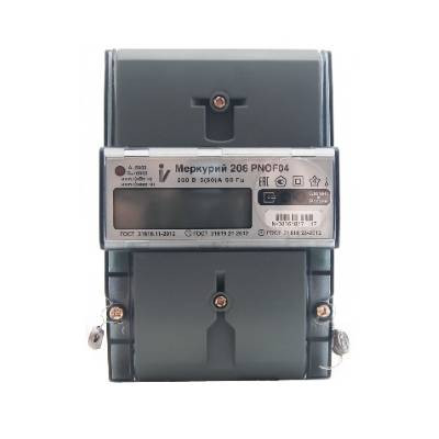 Счетчик электроэнергии однофазный со встр. модулем LoraWan Меркурий 206 PNOF07