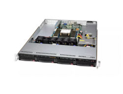 Платформа Supermicro 1U SYS-510P-WTR Один процессор Intel Xeon Scalable, DDR4, 4x3,5" HDD SATA, 2x10GBase-T