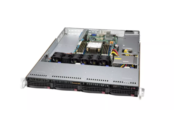 Платформа Supermicro 1U SYS-510P-WTR Один процессор Intel Xeon Scalable, DDR4, 4x3,5" HDD SATA, 2x10GBase-T