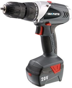 58G134, Дрель-шуруповерт аккумуляторная 2 x 20В, Li-Ion/1.5Aч, чемоданчик