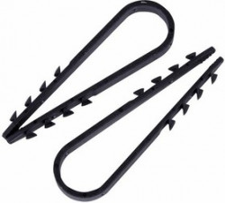 07-4523, Дюбель-хомут нейлоновый 19-25 мм, черный (упак. 100 шт)