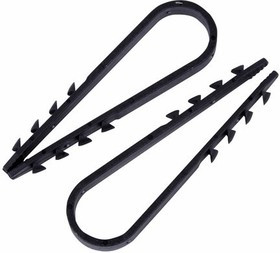 07-4523, Дюбель-хомут нейлоновый 19-25 мм, черный (упак. 100 шт)