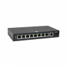 PoE коммутатор неуправляемый PUS-T08-115M, 8x10/100BASE-TX 802.3af&at + 1х10/100/1000BASE-TX, PoE бюджет 115Вт, до 30Вт на порт