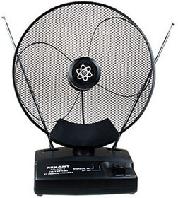 34-0102(-2), RX-102-2 антенна комнатная VHF, UHF, 40-862 MHz с усилением 36dB REXANT