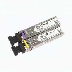 Пара модулей Mikrotik SFP оптический, 1.25G, дальность до 80км, 1490/1550нм