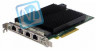 Сетевая карта 4 порта 10GBase-T (RJ45, Intel X540), Silicom PE310G4i40-T