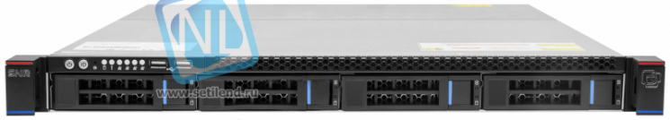 Серверная платформа SNR-SR1204RS, 1U, Scalable, DDR4, 4xHDD, резервируемый БП