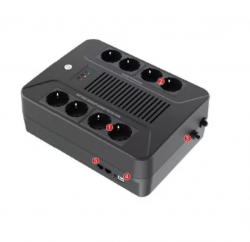 Источник бесперебойного питания Line-Interactive, 600 VA, LED, USB, 8 Schuko