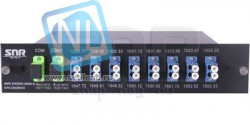 Мультиплексор DWDM двухволоконный 8-канальный в 1/2-слоте с расширением для 8 каналов CWDM и портом для подключения EDFA