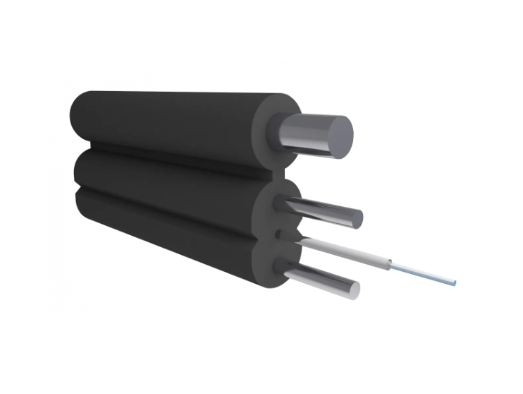 Кабель оптический B-OptiX, с дополнительным несущим элементом (проволока 1.0 мм), 1 волокно