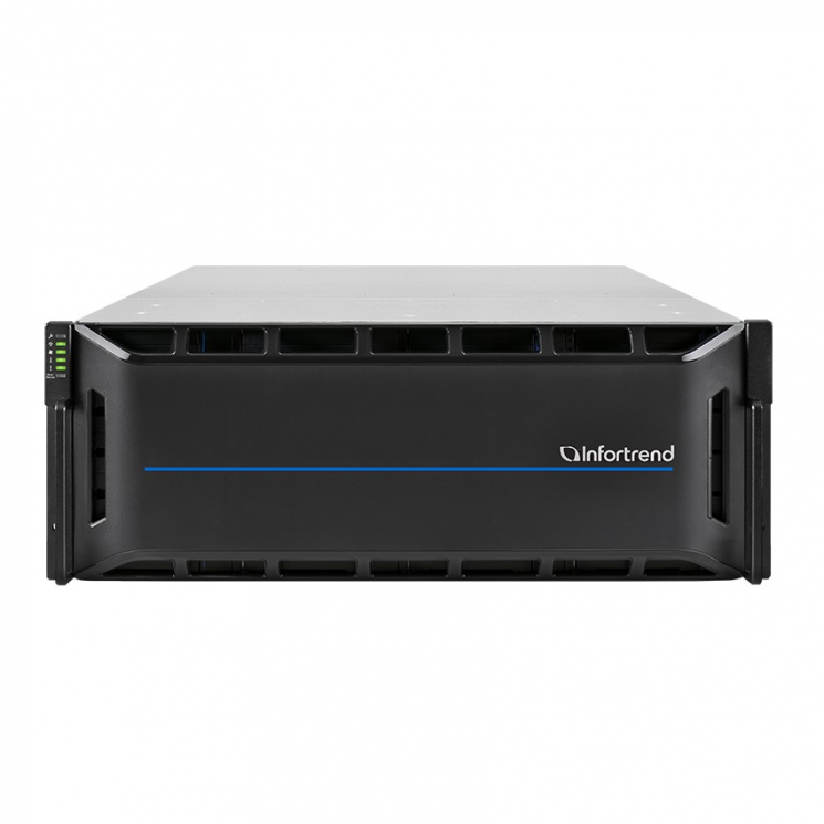 Система хранения данных Infortrend CS3024G (1xCtrl, до 24xHDD, 2xSAS12G внеш. порт, 4x16GB, 4x10G порта iSCSI)