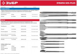 29233-40-250, ЗУБР SDS-plus Зубило плоское широкое 40 x 250 мм