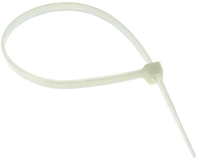Хомут кабельный 4.8х200 нейл. бел. (уп.100шт) EKF plc-c-4.8x200
