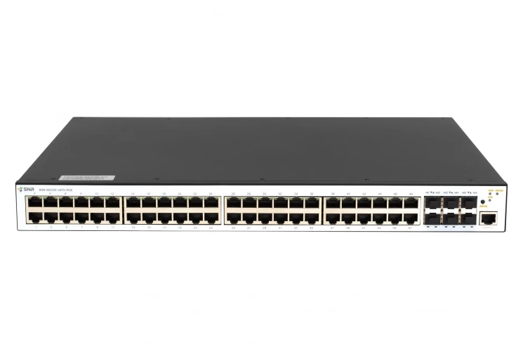 Управляемый PoE коммутатор уровня 2+ SNR-S5311G-48TX-POE-2AC