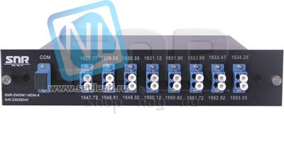 Мультиплексор-Демультиплексор DWDM одноволоконный 8-канальный + TV канал 1550 в шасси