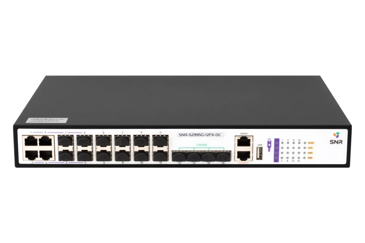 Управляемый коммутатор уровня 3 SNR-S2995G-12FX-DC