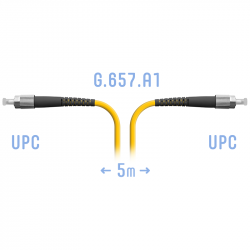 Патчкорд оптический FC/UPC SM G.657.A1 5 метров