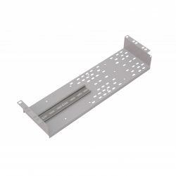 Вертикальная полка 19" с Din-рейкой, 3U, глубина 60 мм, без крышки, RAL7035