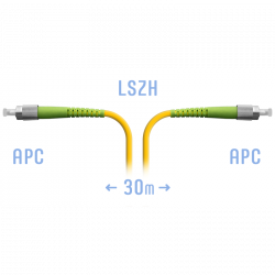 Патчкорд оптический FC/APC SM 30 метров