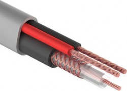 КВК-В-2 (01-4113), Кабель видеонаблюдения (коаксиальный + 2х0.5мм²), белый