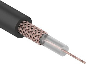MiсroCoaxial+Cu (01-2602), Кабель коаксиальный d-4мм, 75 Ом черный