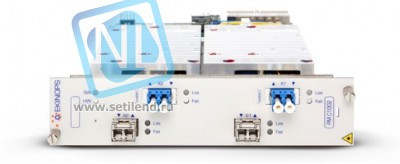 Транспондер Ekinops 2x10G SFP+ / OTX с поддержкой DynaFEC (10dB) и оптическими модулями SFP+LR и OTX