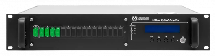 Оптический усилитель VERMAX для сетей КТВ, 4*20dBm выхода, WDM фильтр PON
