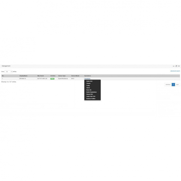 Сетевая система управления BDCOM NMSWeb