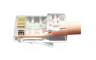 Разъем легкой оконцовки RJ-45 (8P8C) под витую пару, категория 6 (50 µ"/ 50 микродюймов) 100 шт.