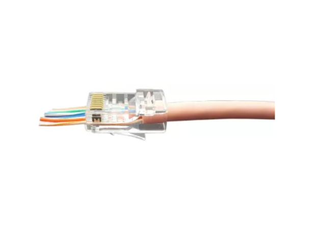 Разъем легкой оконцовки RJ-45 (8P8C) под витую пару, категория 6 (50 µ"/ 50 микродюймов) 100 шт.