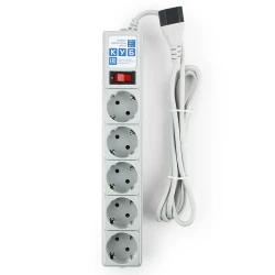 Фильтр-удл. PC 1,9м 5р, сер. 10А/2,2кВт д/подкл. к UPS(C14)