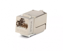 Вставка Keystone Jack RJ-45(8P8C), категория 6, экранированная, 110 IDC, заделка с помощью NE-TOOL, белая
