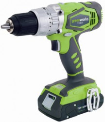Дрель ударная GREENWORKS G24CD (3801107) 24В 56 Нм БЗП 13мм LED 2 скорости (БЕЗ АККУМ и ЗУ)